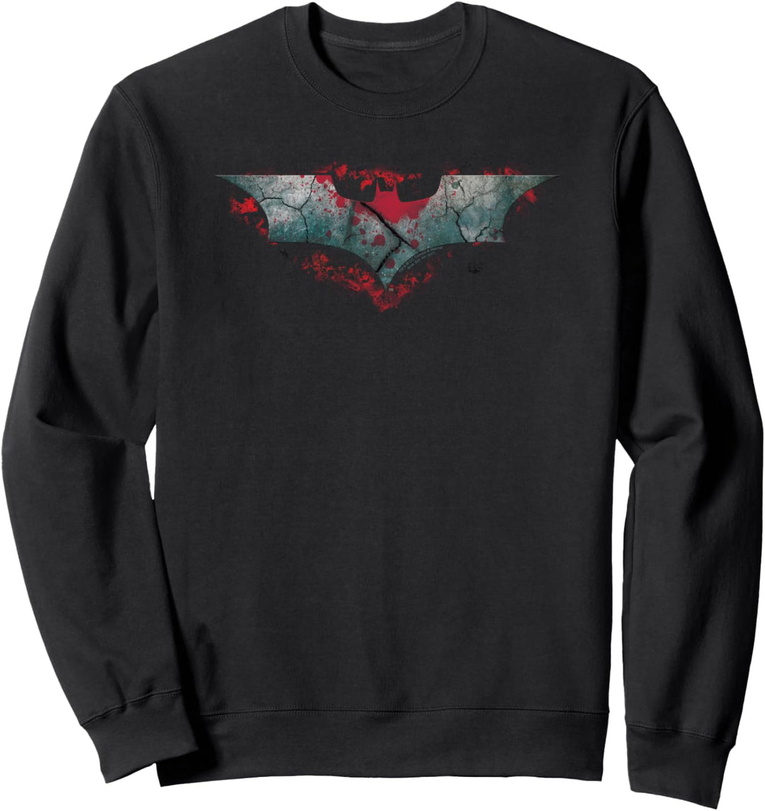 Batman Dark Knight Rises Split & Crack Logo Sweatshirt