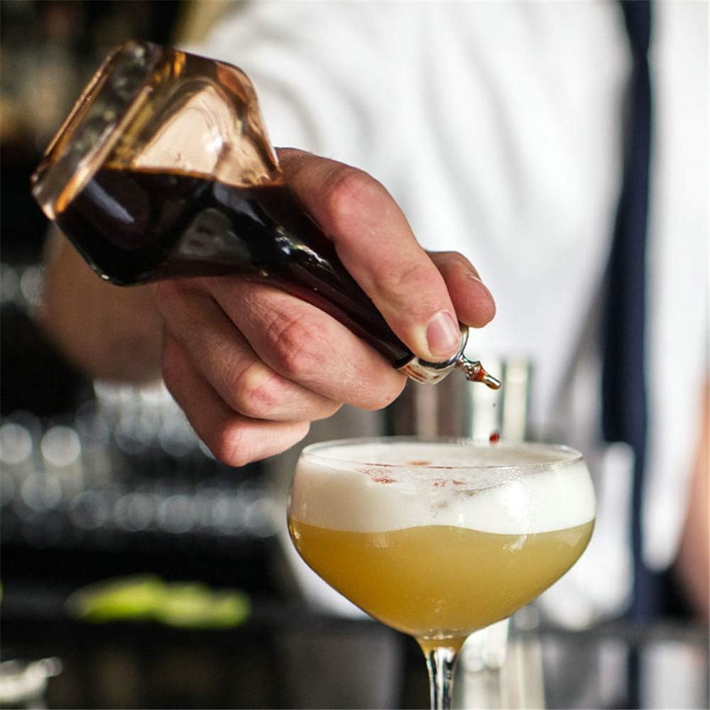 Suprobarware Bitters Bottle Set von 3 Glas-Bitter-Flaschen mit Armaturenbrett, 50 ml, ideal für Bark