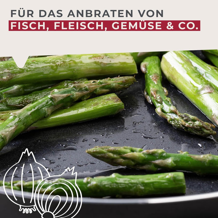 Fackelmann Bratpfanne Brandao - Ø 28 cm aus recyceltem Aluminium, PFAS-freie Keramikbeschichtung, er
