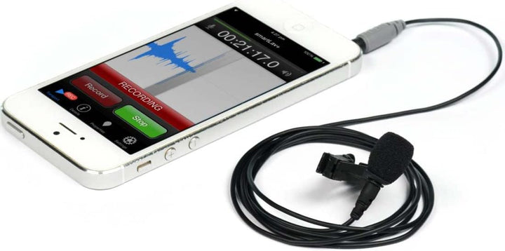 keepdrum RØDE SmartLav+ Lavalier-Mikrofon für Smartphone WS05BK Fell-Windschutz + ADP03 Kabel 3,5mm