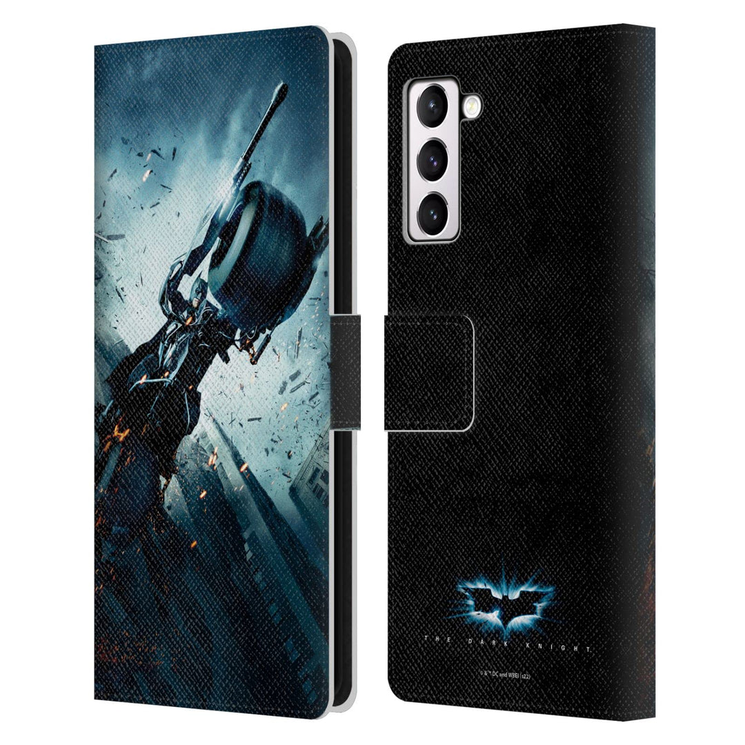 Head Case Designs Offizielle The Dark Knight Batman Batpod Wichtige Kunst Leder-Wallet-Hülle Kompati