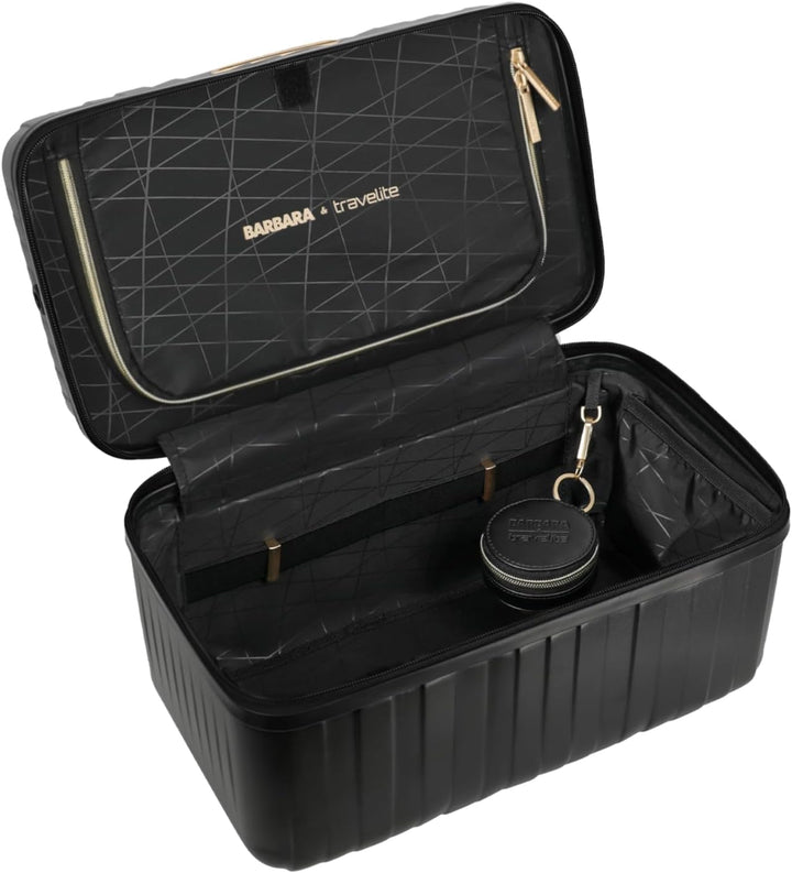 Travelite Beautycase Barbara Novelty, 37x27x22 cm, 19 L, 1,2 kg, Stabiler Kosmetikkoffer Hartschale