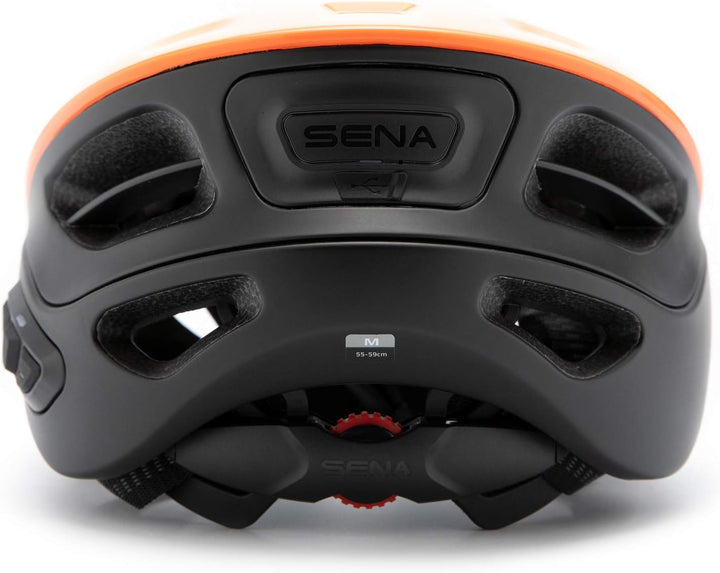 Sena R1 Smart Fahrradhelm, Electric Tangerine