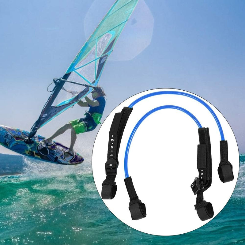 EVTSCAN Surfing Leash String, 2PCS 28-34 Zoll Schwarz Einstellbare Sicherheits-Windsurf-Gurte, Leine