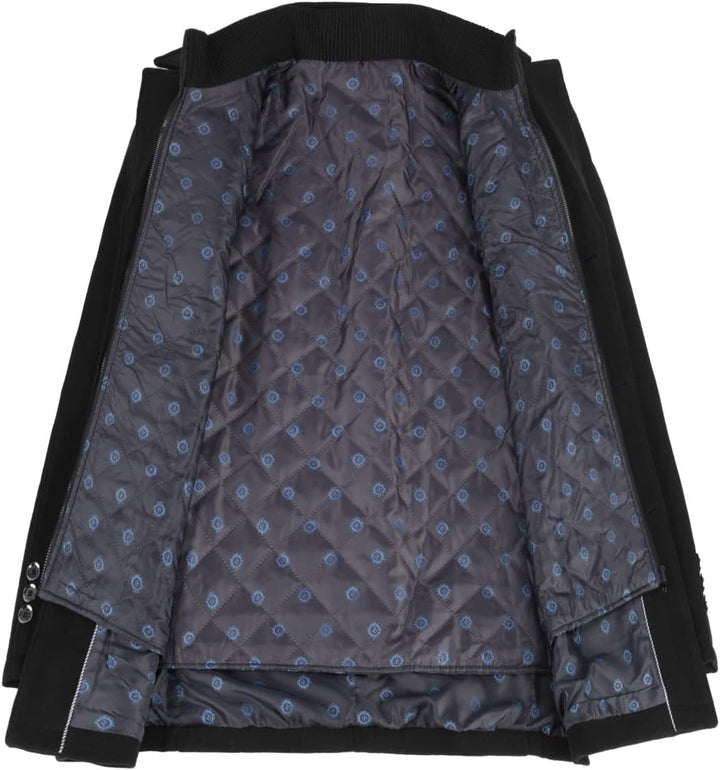 YOUTHUP Herren Mantel mit Steppweste Winter Wollmantel Wolle Freizeit Dicker Übergangsmantel Outdoor