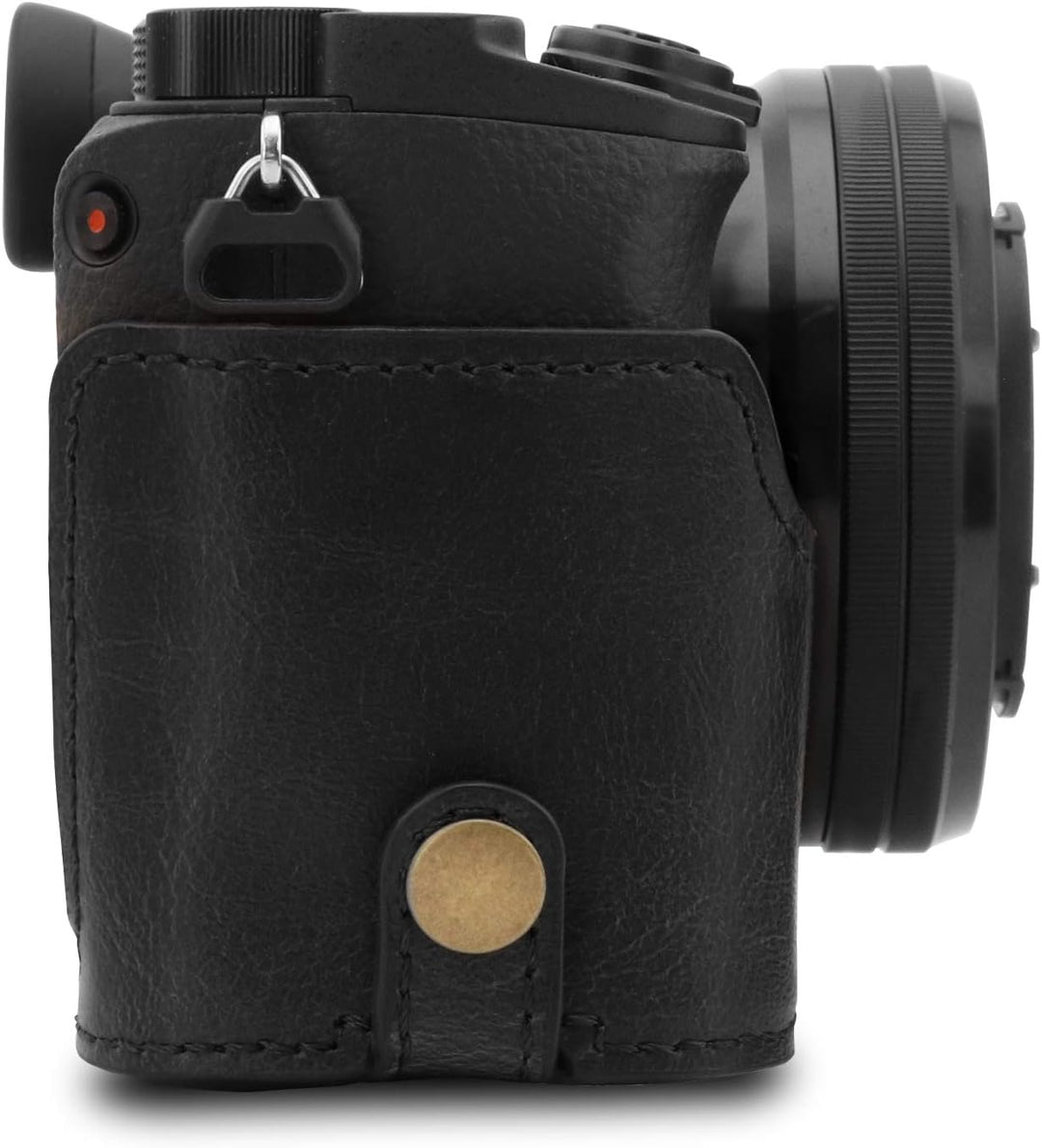 MegaGear MG1651 Ever Ready Kameratasche aus Leder, kompatibel mit Sony Alpha A6100, A6400 (16–50 mm)