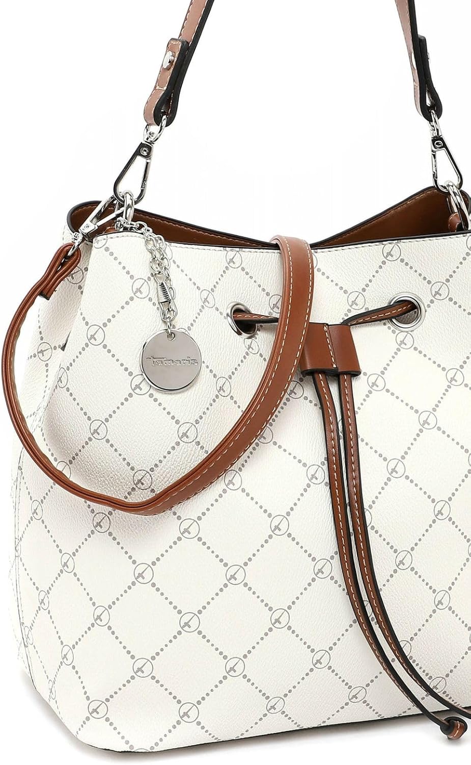 Tamaris Beutel TAS Anastasia 30902 Damen Handtaschen Print, Ecru