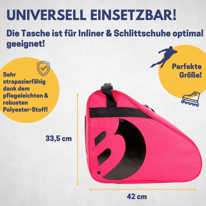 Best Sporting Tasche für Inlineskates und Schlittschuhe I Schlittschuhtasche mit verstellbarem Trage