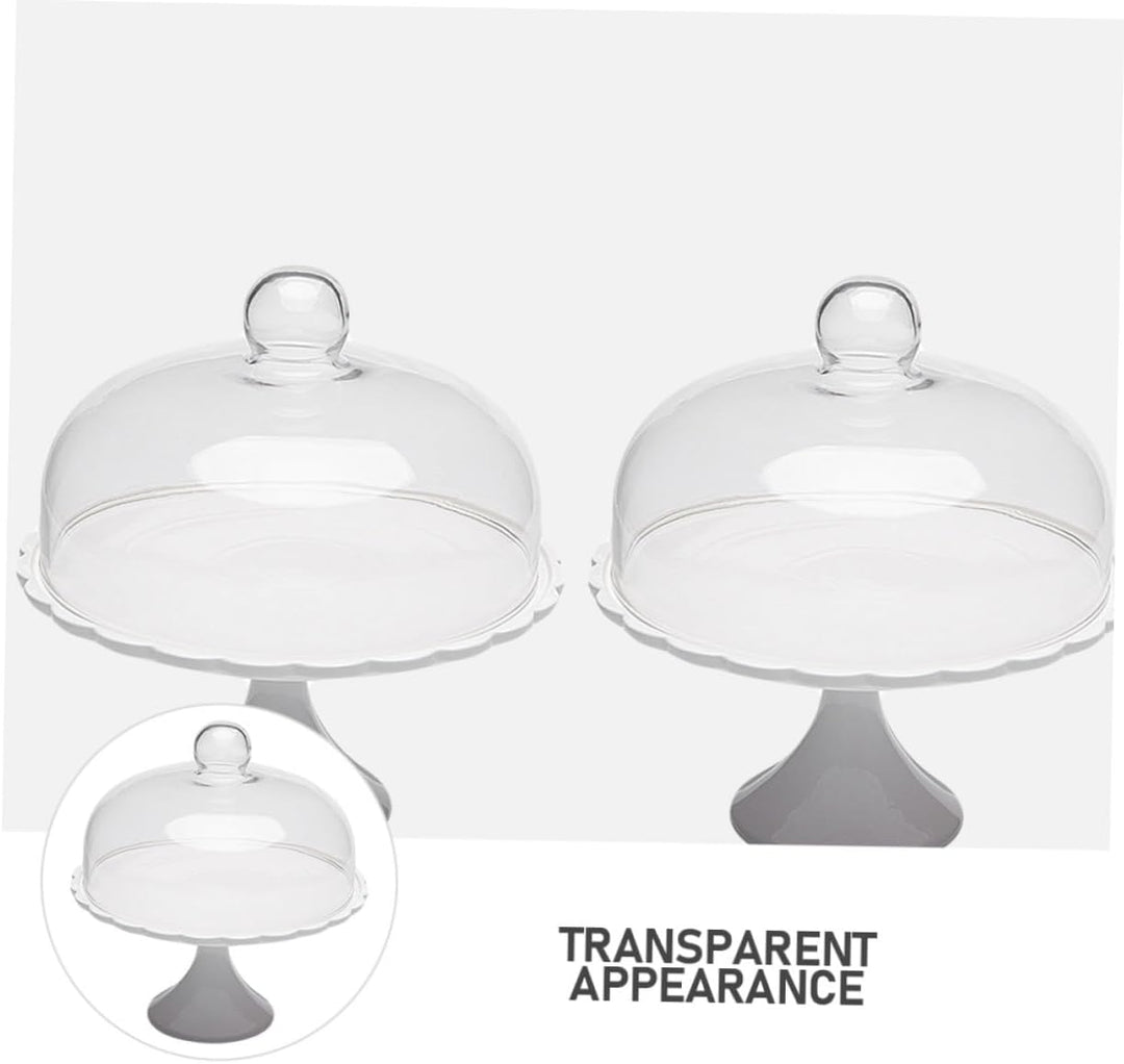 Glas Tortenplatte Mit Deckel Footed Cake Plate mit Kuppel Keramik Dessert St?nder mit Glas Dome Deck