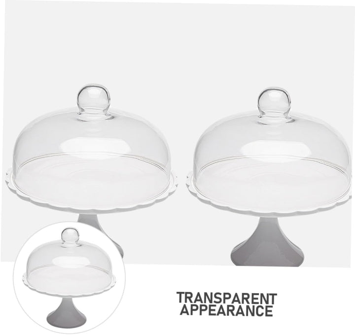 Glas Tortenplatte Mit Deckel Footed Cake Plate mit Kuppel Keramik Dessert St?nder mit Glas Dome Deck