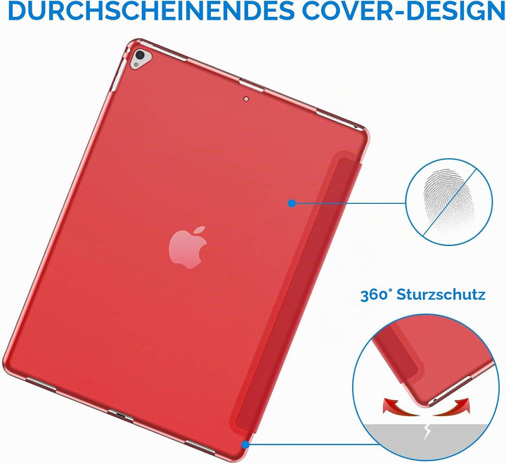 JETech Hülle für iPad Pro 12,9 (1. und 2. Generation, Modell 2015 und 2017), Schutzhülle mit Auto Sc