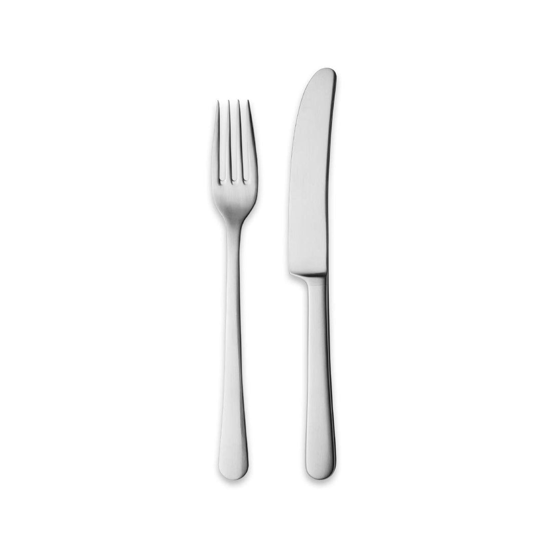 Georg Jensen Copenhagen Besteck Starter Set Giftbox, 8 Stück - 4 Messer & 4 Gabeln, Edelstahl Matt