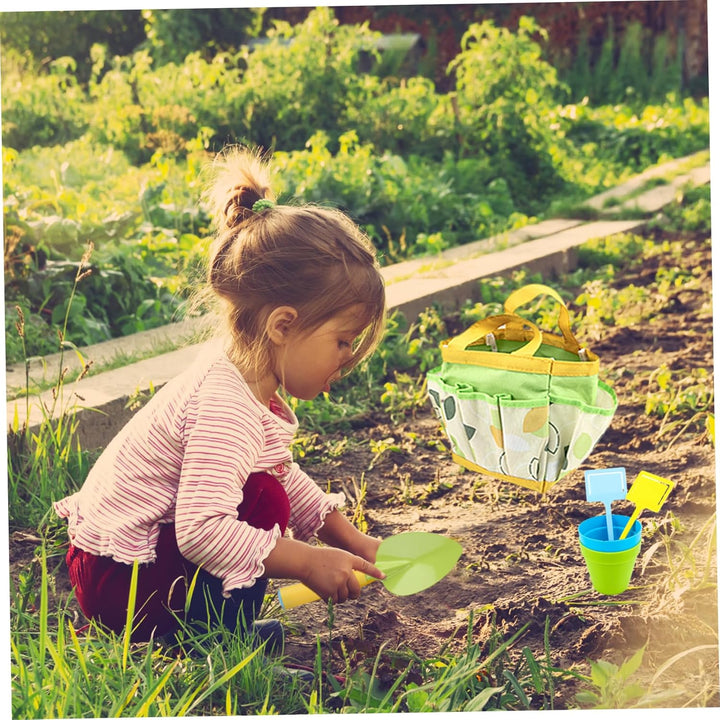 Kleinkind-Gartenset, Kinder-Gartenset, 11-teilig, inklusive Schaufel, Rechen, Giesskanne, Handschuhe