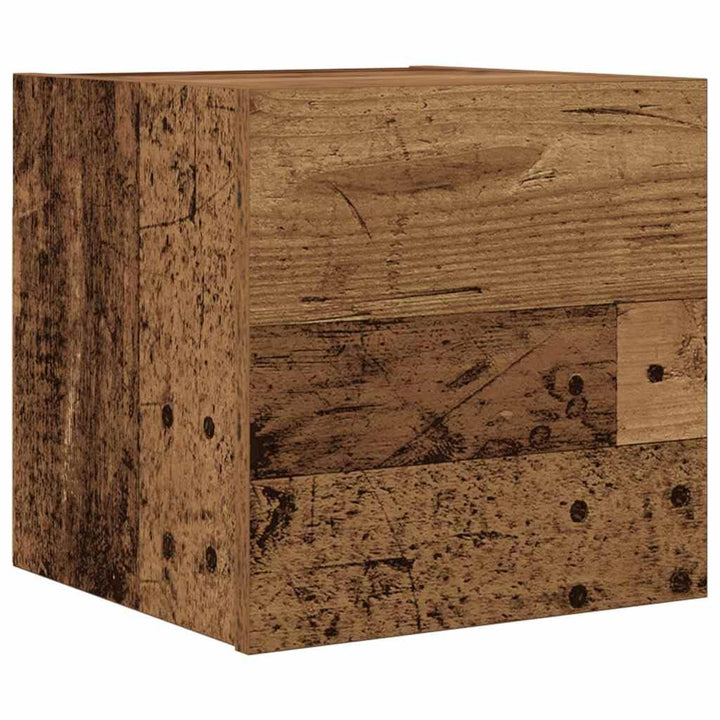 vidaXL TV-Wandschrank Altholz-Optik 30,5x30x30 cm, TV-Schrank, Medienschrank, Beistellschrank, TV-Ko