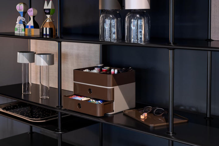 HAN Schubladenbox Allison SMART-BOX mit 2 Schubladen und Trennwand, Kabelführung, stapelbar, Utensil