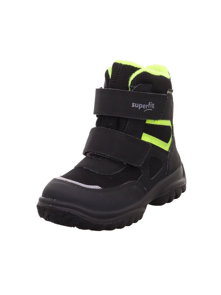 Superfit Jungen Snowcat Warm Gefütterte Gore-tex Schneestiefel 27 EU Weit Schwarz Gelb 0010, 27 EU W
