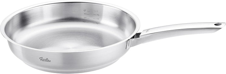 Fissler Pure Collection / Edelstahl-Pfanne (Ø 24 cm) unbeschichtete Stielpfanne, Innenskalierung, 10