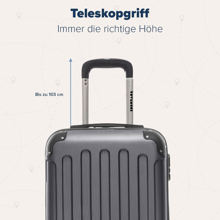 TRVLMORE Handgepäck Koffer 55x40x20cm - Koffer & Trolleys, Reisekoffer mit Rollen, Handgepäck Trolle