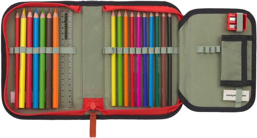 LÄSSIG Schulranzen Regenhülle Light Unique School Set 7-teilig Football deep blue dunkelblau