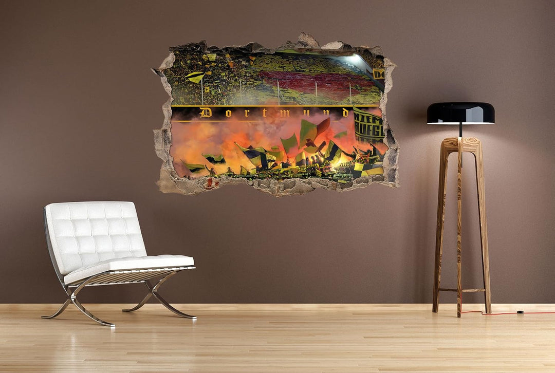 Herz von Dortmund, 3D Wandsticker Format: 62x42cm, Wanddekoration, 62x42