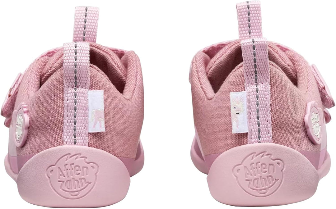 Affenzahn Halbschuh Baumwolle Lucky | Vegan, flexibel und rutschfest mit Klettverschluss, ideal für