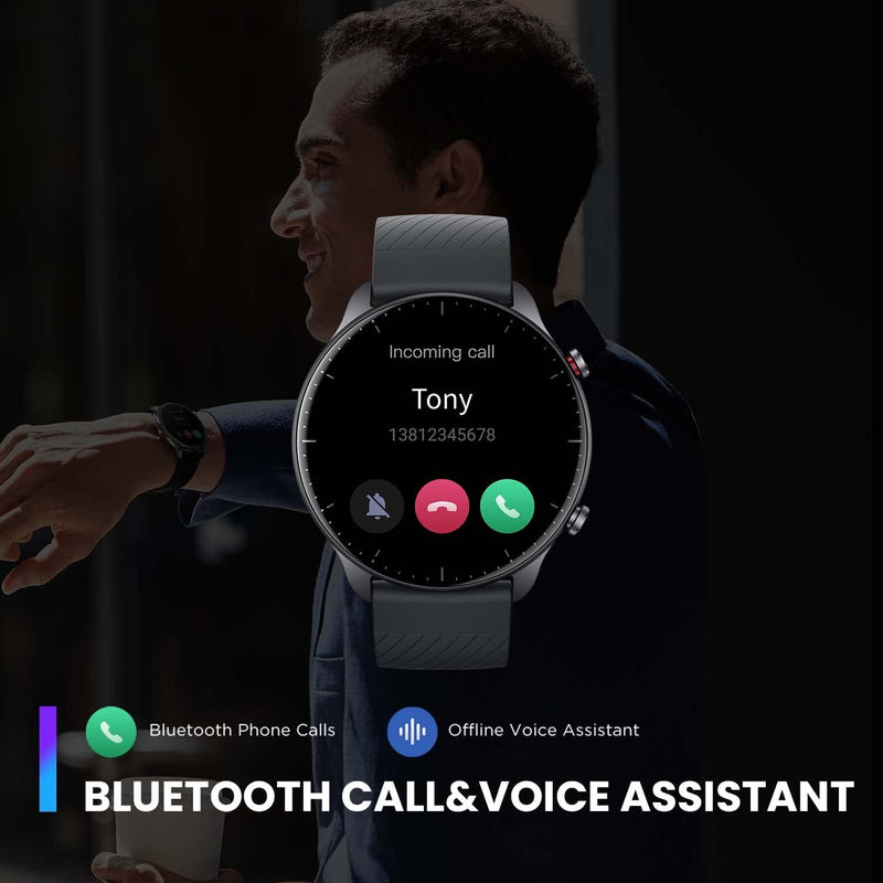 Amazfit [Version 2022] GTR 2 Smartwatch mit Bluetooth-Anrufe, 3 GB Musikspeicher, Sportuhr mit 90 Sp