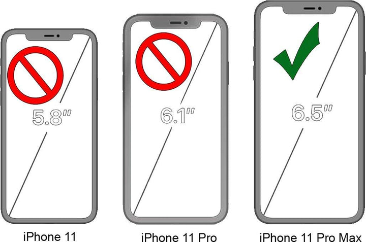 STILGUT Hülle kompatibel mit iPhone 11 Pro Max Case aus Leder, Premium Lederhülle, dünn - Cognac iPh