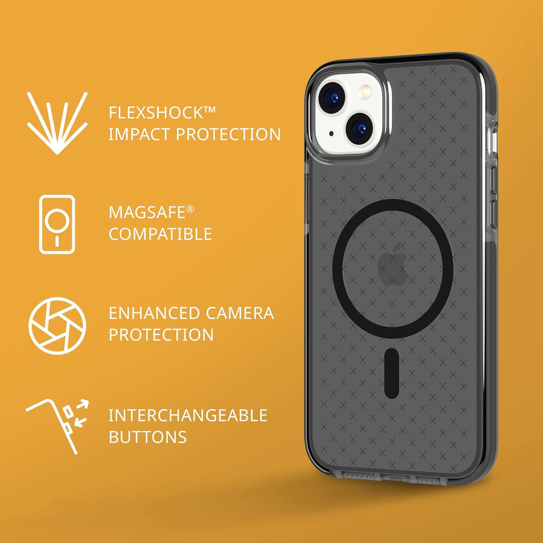 tech21 iPhone 14 Plus Evo Check kompatibel mit MagSafe® - Stossdämpfende & schlanke Schutzhülle mit