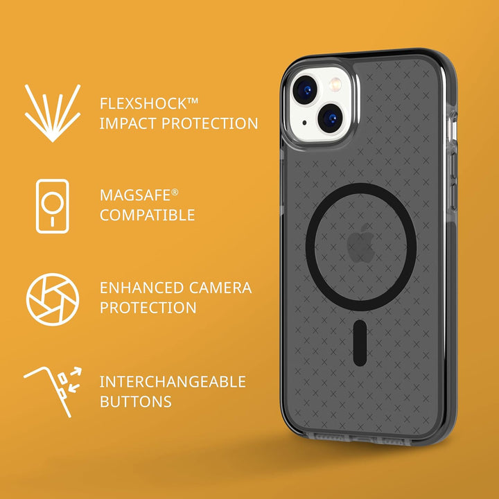 tech21 iPhone 14 Plus Evo Check kompatibel mit MagSafe® - Stossdämpfende & schlanke Schutzhülle mit