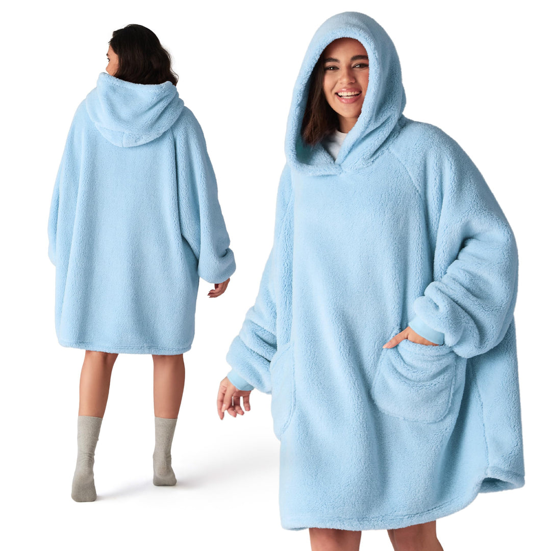 BEDSURE Hoodie Decke mit Ärmeln Deckenpullover - Tragbare Decke zum Anziehen als Geschenke für Fraue