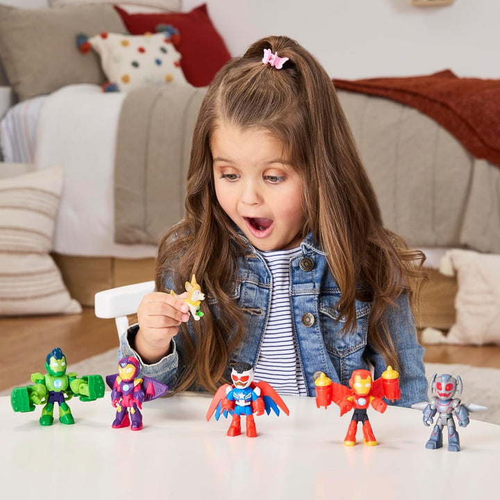 Marvel Iron Man und seine fantastischen Freunde, Superrüstung Avengers Pack Action-Figurenset, 5 Sam