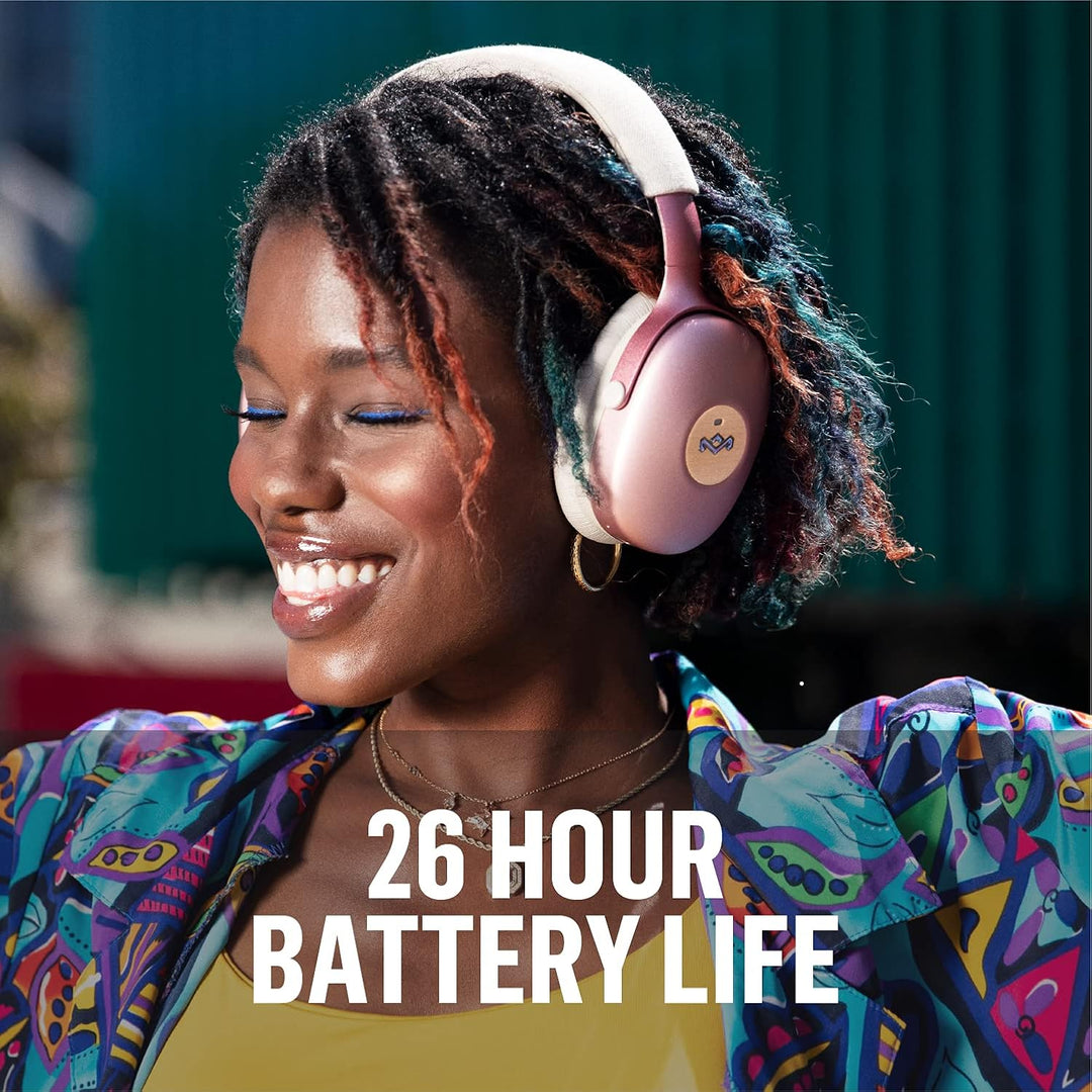 Marley House of Positive Vibration XL ANC Over Ear Noise Cancelling Kopfhörer kabellos Bluetooth - B