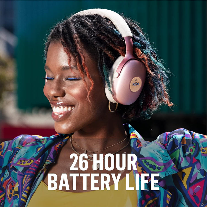 Marley House of Positive Vibration XL ANC Over Ear Noise Cancelling Kopfhörer kabellos Bluetooth - B