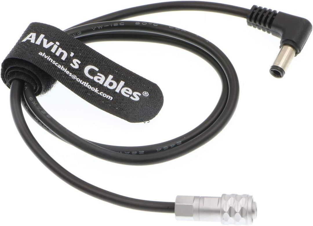 Alvin's Cables BMPCC4K Stromkabel für BMPCC 4K Blackmagic Pocket Cinema Kamera 4K 60CM Rechtwinklig