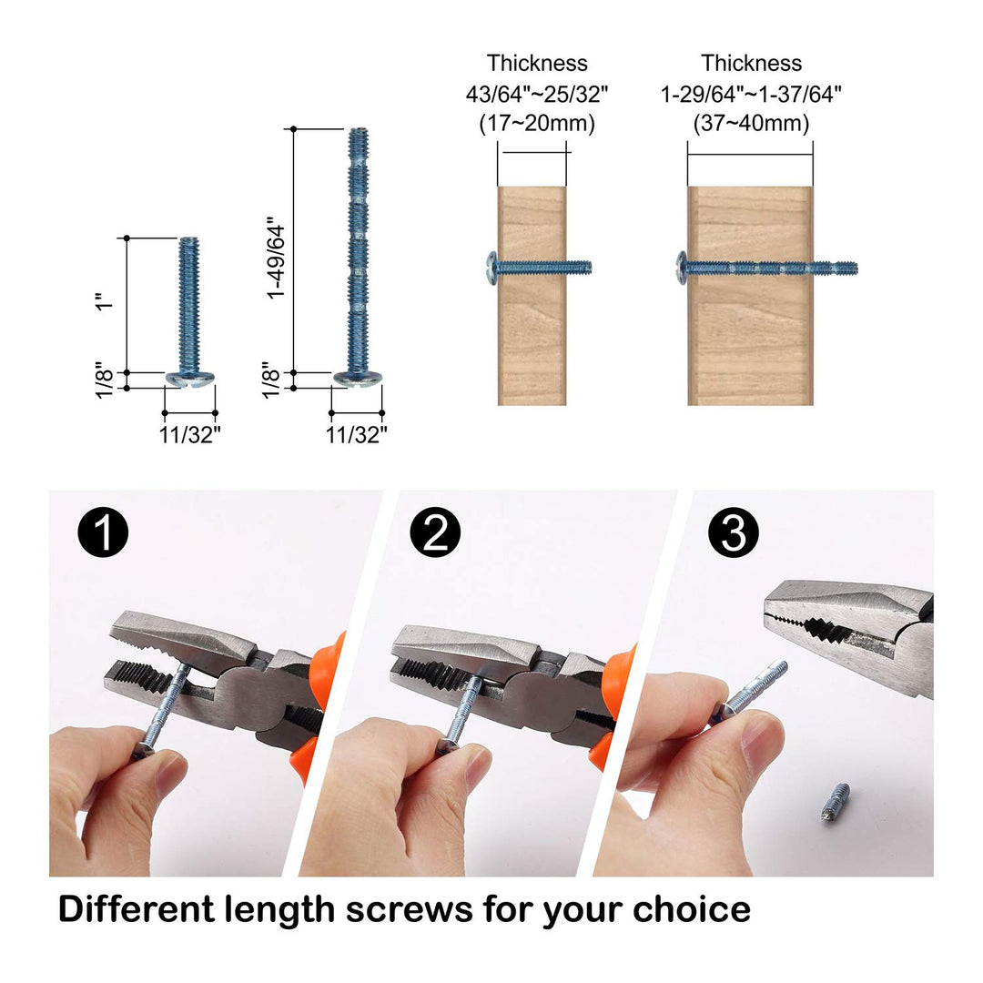 Amerdeco 10 Stück Möbelgriffe Edelstahl Schwarz 160mm Lochabstand Schrankgriffe für Küche, Schublade