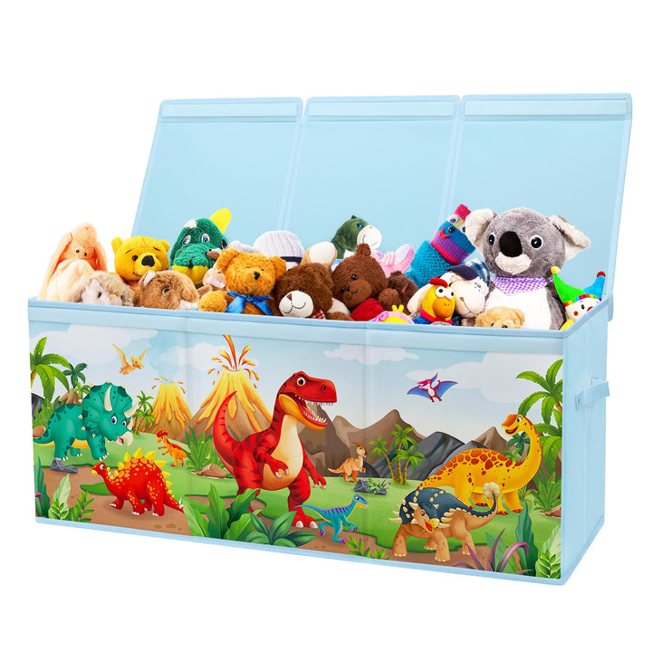 Extra Gross Aufbewahrungsbox mit Deckel Kinder, Zusammenklappbare Oxford-Spielzeugkiste mit Griff fü