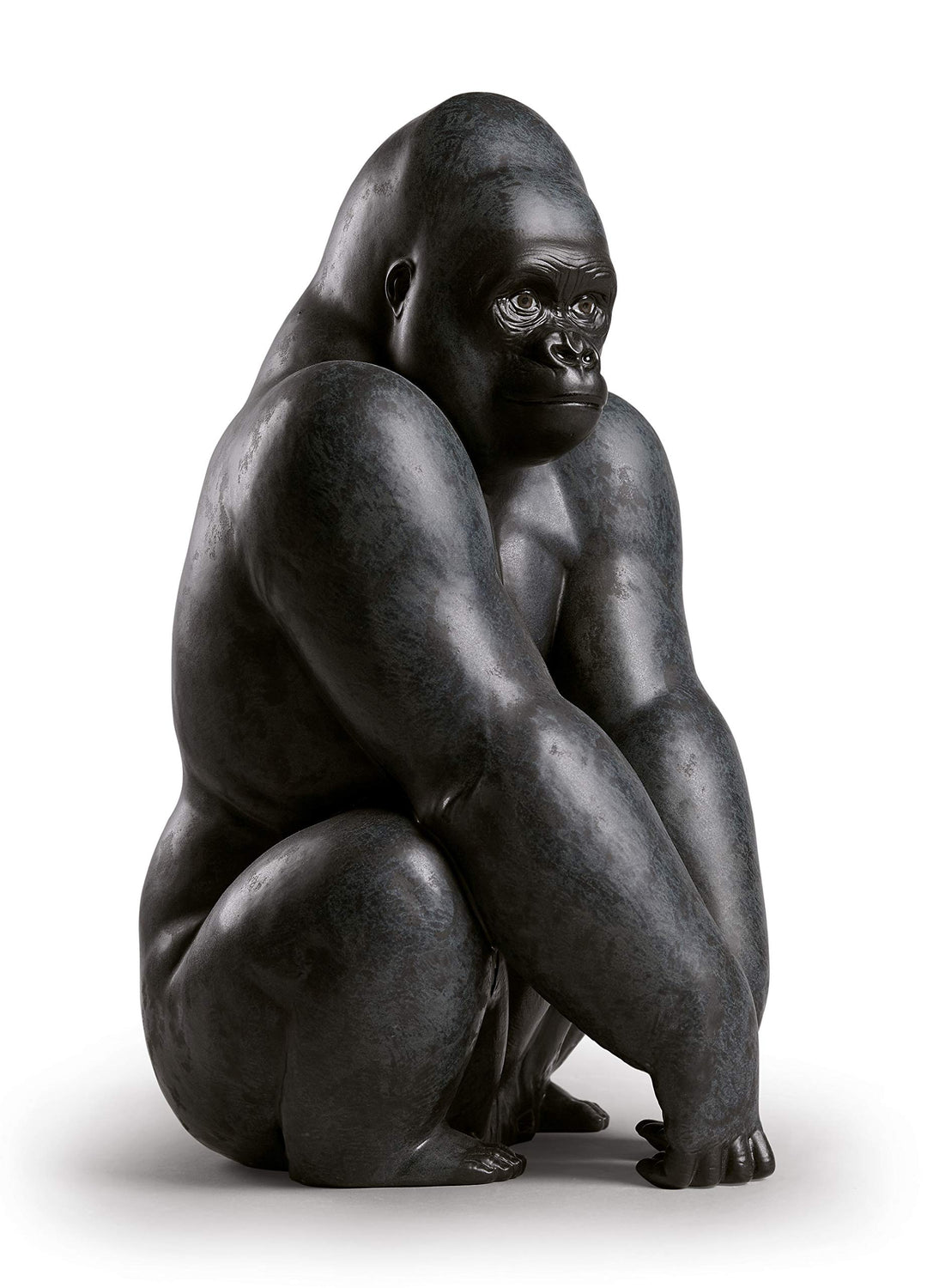 LLADRÓ Figur Gorilla. Gorilla. Porzellan.