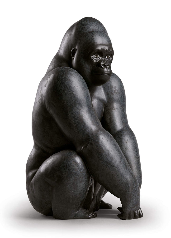 LLADRÓ Figur Gorilla. Gorilla. Porzellan.