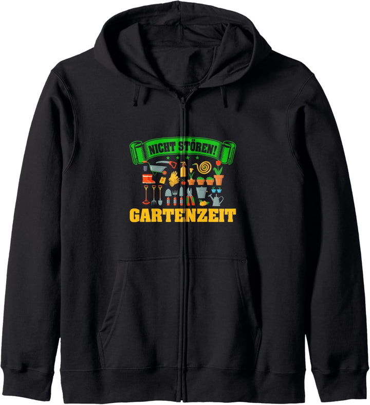 Nicht stören Gartenzeit lustiger Spruch Kapuzenjacke