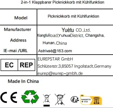 2-in-1 Klappbarer Picknickkorb mit Kühlfunktion – Wetterfeste Outdoor-Lösung mit integriertem Handyh