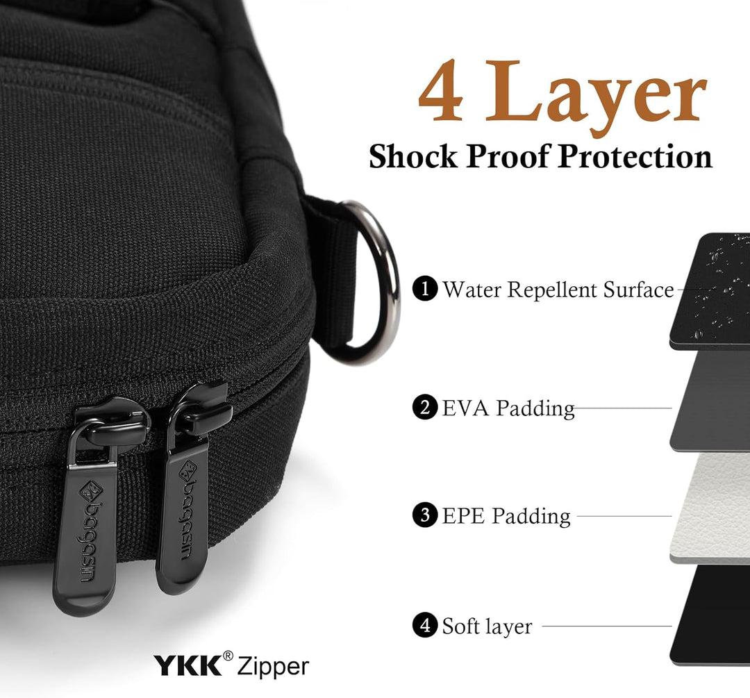 bagasin Laptoptasche Laptop Aktentasche Passt bis zu 15 15,6 16 Zoll Laptop Erweiterbare Wasserdicht