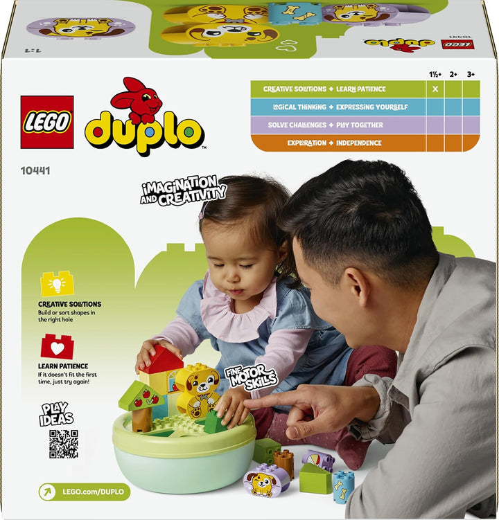 LEGO DUPLO Shape Sorter: Puppy House - Educational Sorting Toy for Toddlers, with Colourful Bricks i