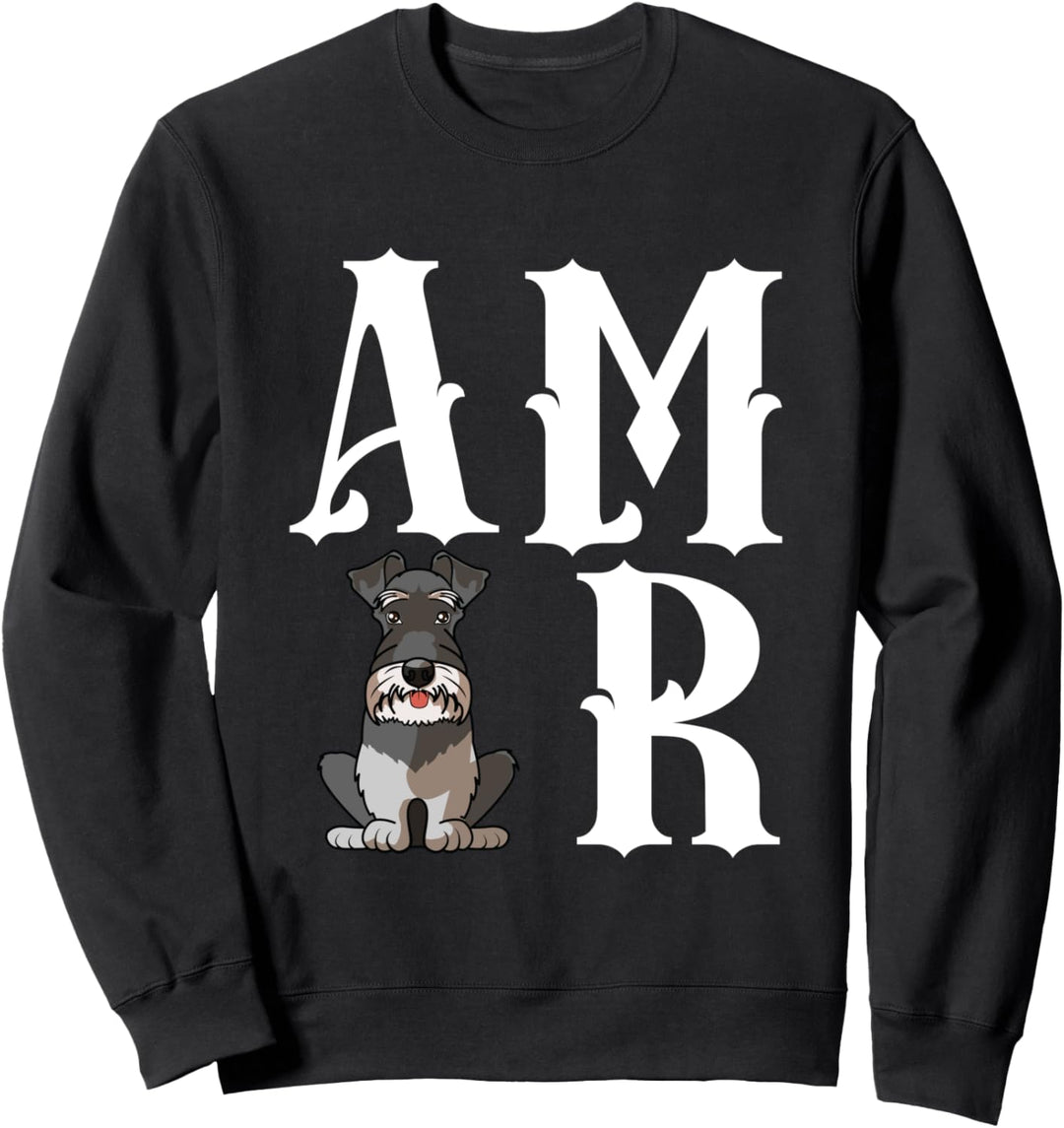 Lustige spanische Zwergschnauzer Hund Liebe für Mama Sweatshirt