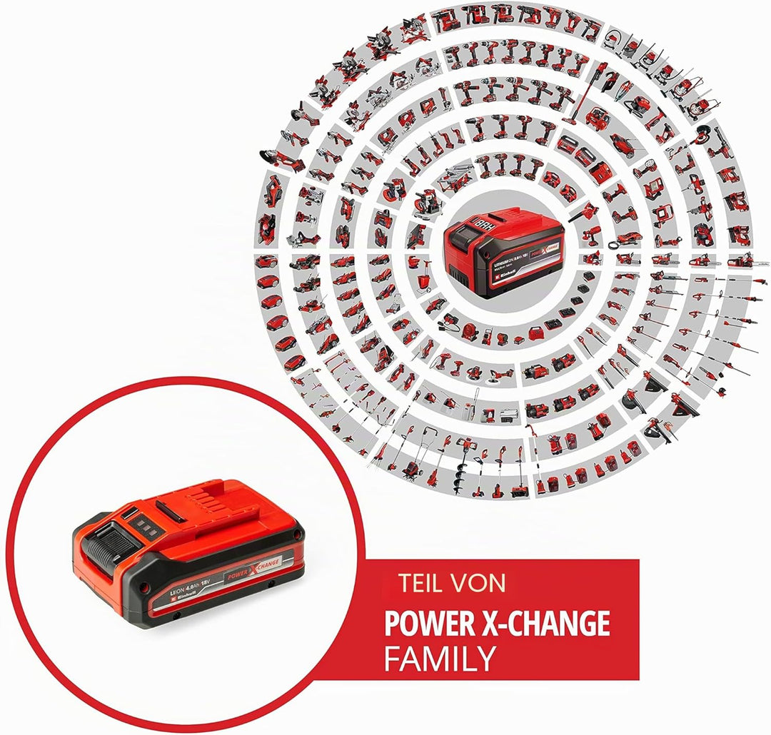 Original Einhell 18V 4,0 Ah Power X-Change PLUS (18V Akku, universell verwendbar für alle PXC-Geräte