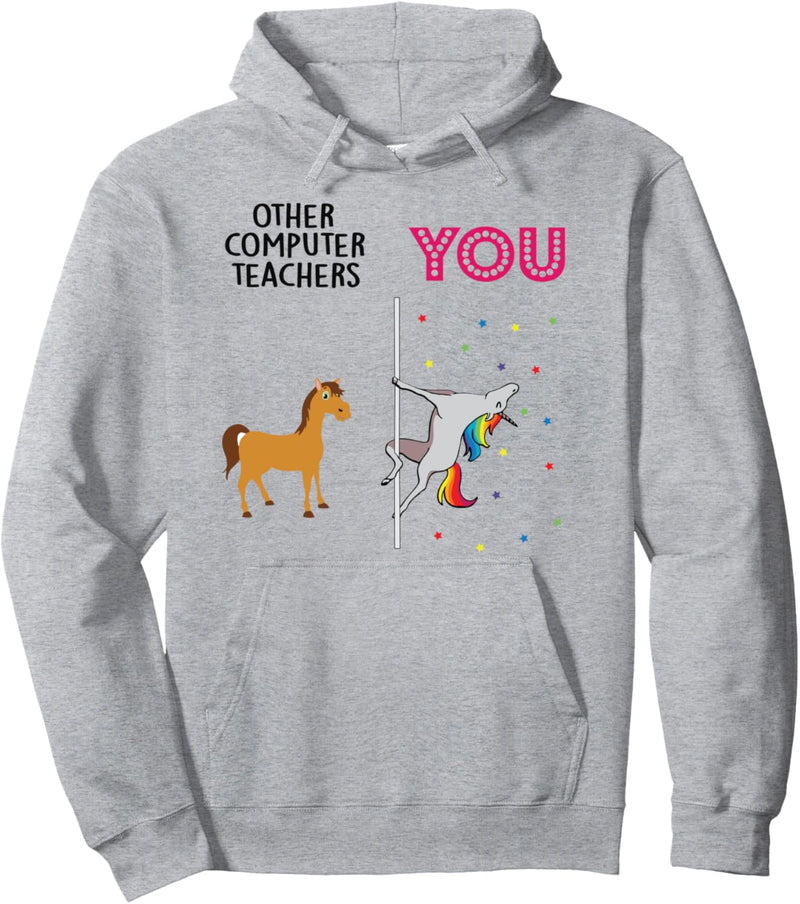 computer teacher Funny Unicorn Pullover Hoodie