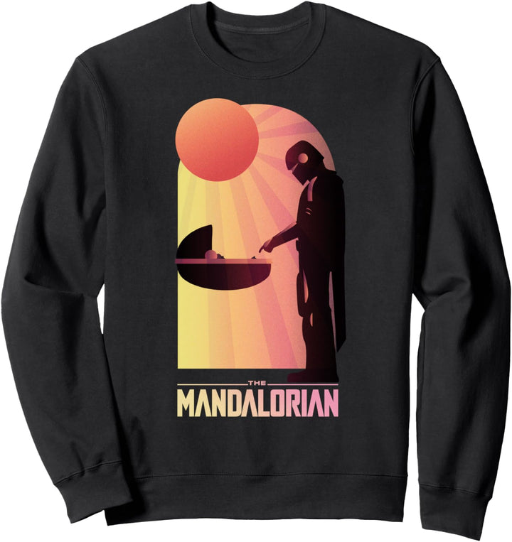 Star Wars The Mandalorian The Child Sunlight Silhouette Sweatshirt
