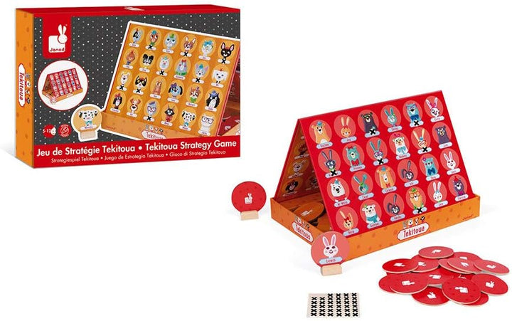 Janod - Strategy Tekitoua Game - Childrens Board Game - FSC - Certified Game of Skill - Ages 5 and u