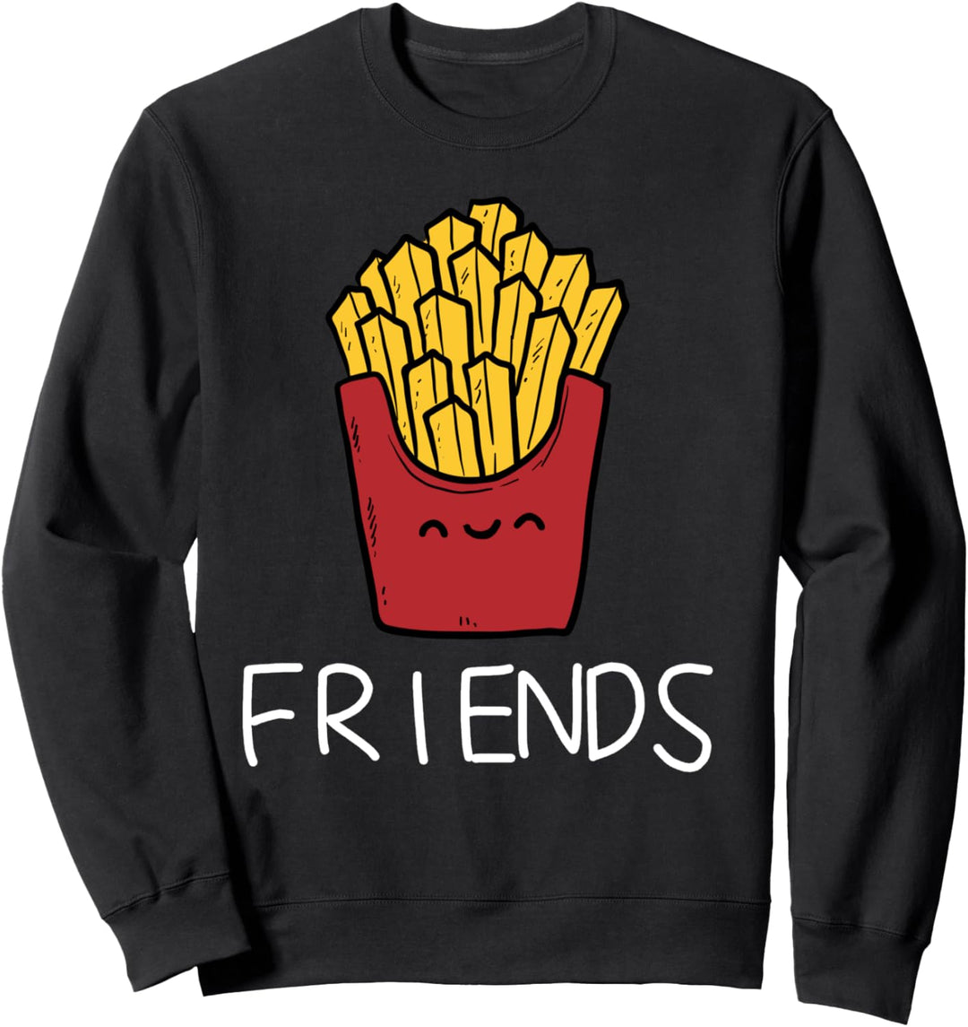 Vater Und Sohn Partnerlook Best Friends Pommes Partneroutfit Sweatshirt