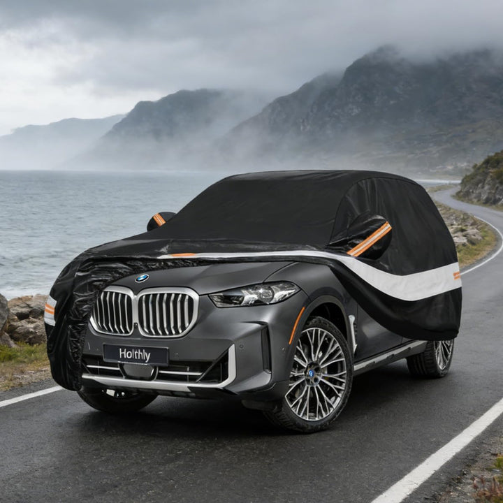 Autoabdeckung SUV Passend für BMW X5 E70/F15/G05（2007-2026） 10 Schichten Vollgarage Auto Abdeckplane