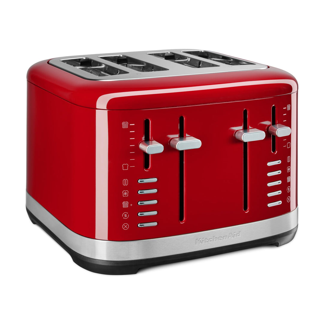 KitchenAid 5KMT4109EER Toaster für 4 Scheiben, 7 Bräunungsgrade, extra breite Schlitze, Empire red